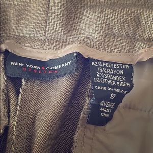 Gold speckled dress pants